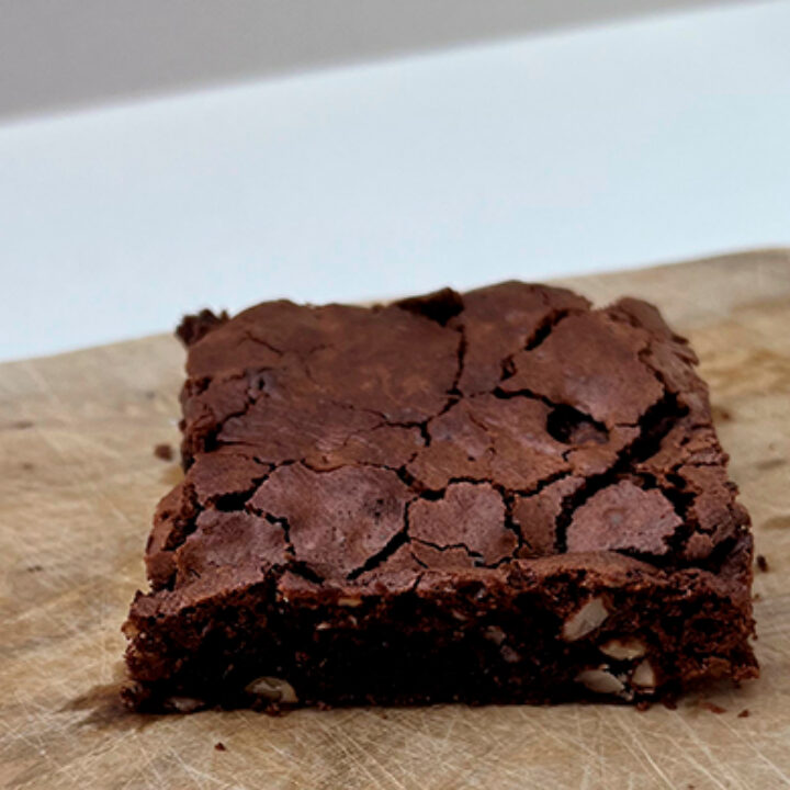 Brownie med bønner og chokolade