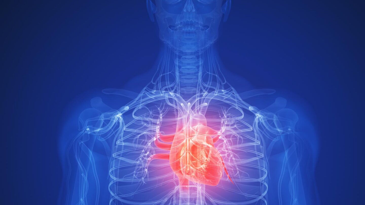 Digital illustration af et hjerte