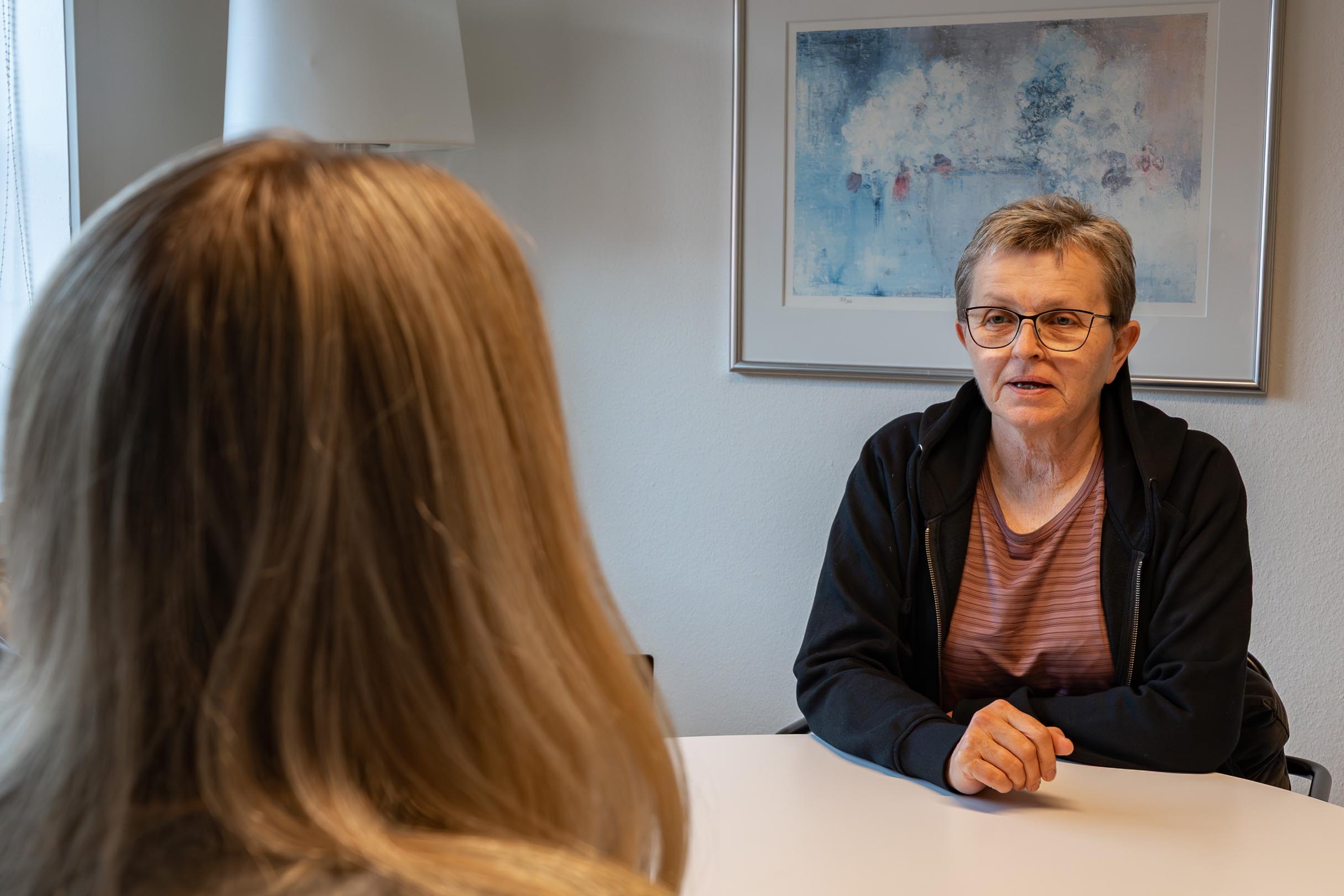 Samtale mellem patient og behandler