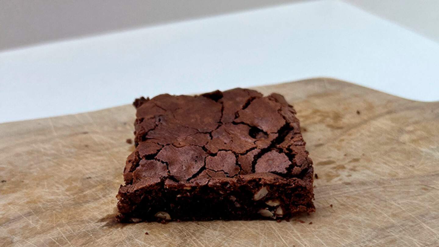 Brownie med bønner og chokolade
