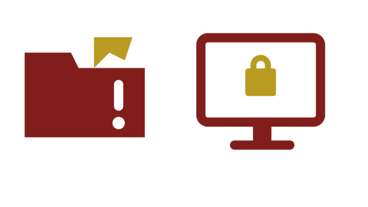 Ikon der illustrerer databrud