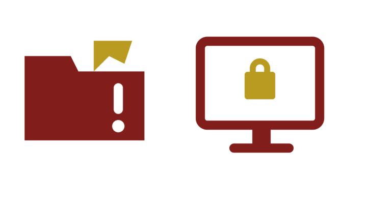 Ikon der illustrerer databrud